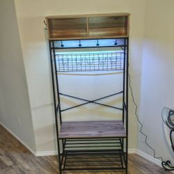 New Entryway Coat/Shoe Rack With Bench & LED light