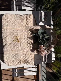MOON NUDE NUDE HAND MADE QUILTED TOTE BAG