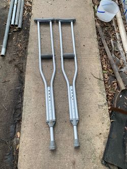 Crutches Pair