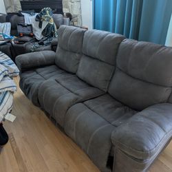 Free Ashley Dual Power Recliner Sofa