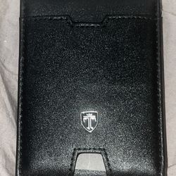 Men’s Travando Leather Slim Wallet/Money Clip/Billfold