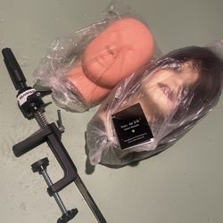 Hair, Massage, & Makeup Premium Practice Mannequins With Table Clamp