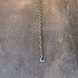 CHAIN 11 Feet  Long With Two Hooks Installed.Very Heavy Duty Excellent Condition.                                       . V
