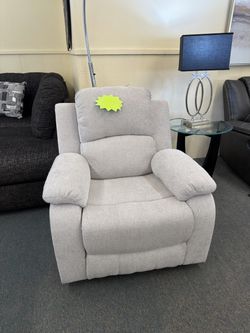 Light Gray Manual Recliner Chair $199.99