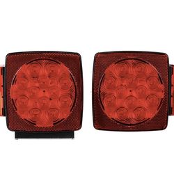 Luces LED Sumergibles de 12V para Remolque Izquierda y Derecha Luces de Parada Cola Señal de Giro