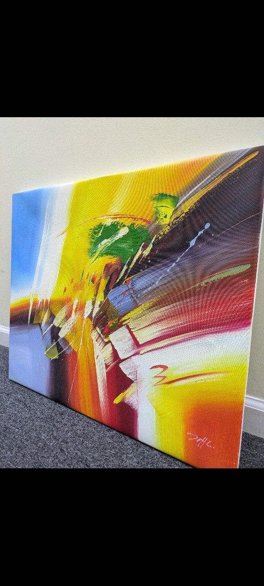 Abstract Oil Painting On Canvas 