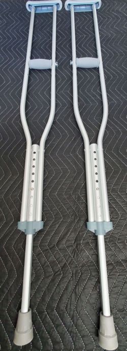 New Guardian Aluminum Underarm Crutches 300 lb Capacity