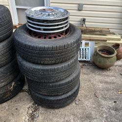 97 Cadillac 15”Tires And Spoke Wheel Covers