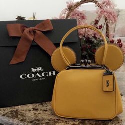 Coach, MickeyxCoach collection kisslock handbag