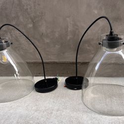 TWO West Elm Pendant Lamps