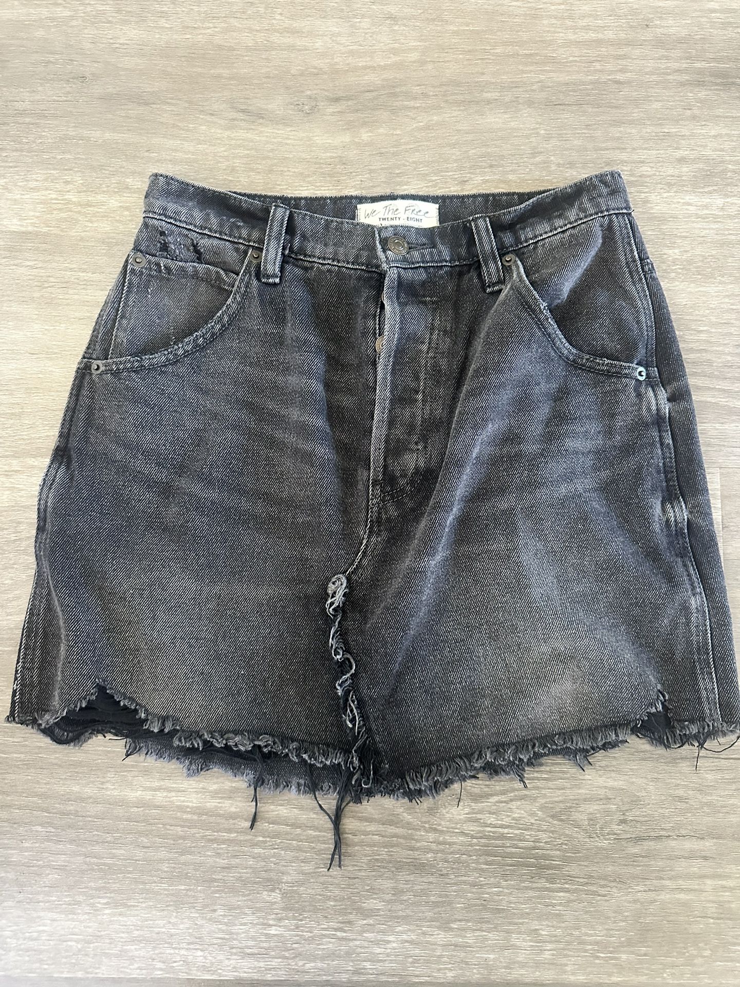 Free People Denim Mini Skirt