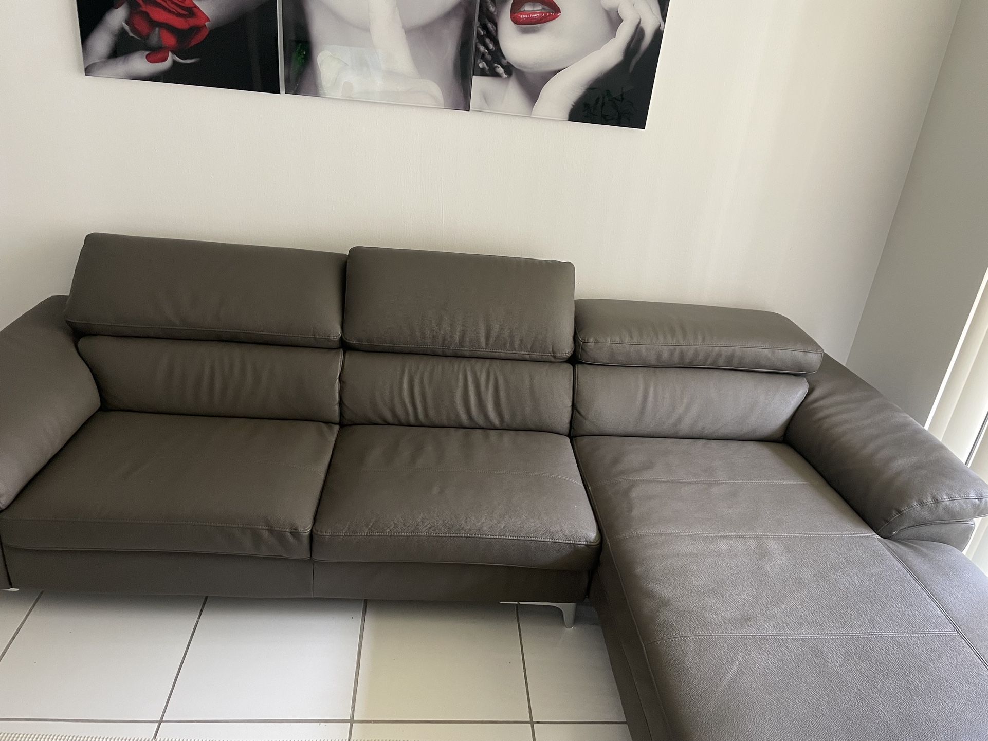 Sofa Sectional Grey 