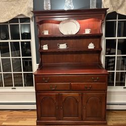 Solid Cherry Wood Hutch