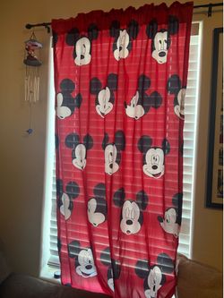 Mickey Mouse Curtains- 2 panels