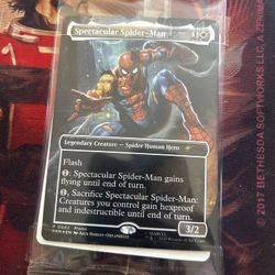 Magic The Gathering Battle Damaged Spider-man (CARD ONLY)