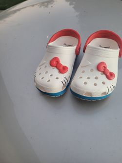 Hello kitty crocs