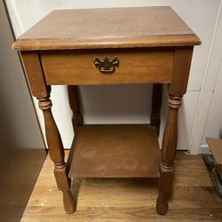 Vintage Table Side Table Old 