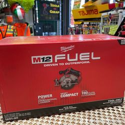 Milwaukee M12 FUEL 12V Lithium-Ion Brushless 5-3/8 in. Cordless Circular Saw (Tool-Only)  $149