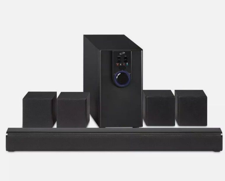 Ilive ihtb159b 5 1 channel home theater soundbar system with subwoofer