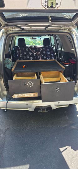Overlander  storage unit for a subaru or 4runner