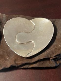 Christophle Heart Silver Plated , Empty Pocket / Hash Tray