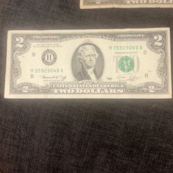 2 Dollar Bill For Sale