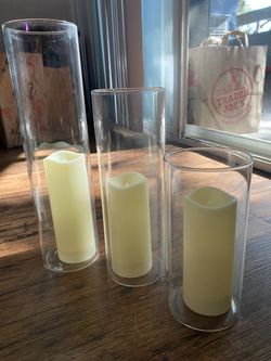 Set of 3 flameless candles