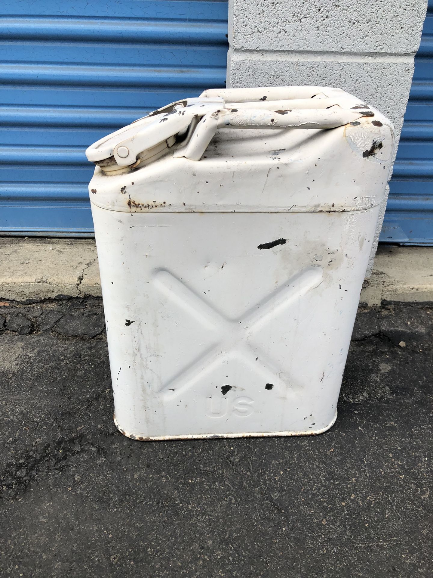 Vintage US Military Water Jerry Can - WWII Era Collectible!