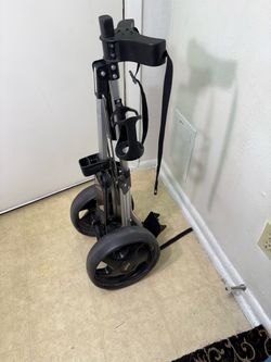 Folding Golf Push Cart with Cup Holder