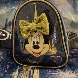 Disney  50th Anniversary Minnie Mouse Mini Crossbody Backpack