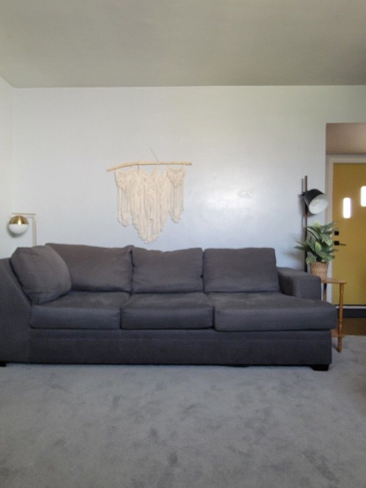 Dark Gray Couch COZY!!