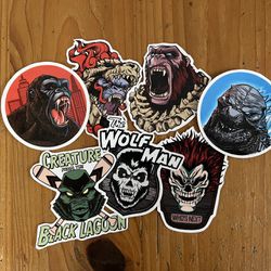 Custom Made Glossy Horror Sticker Pack