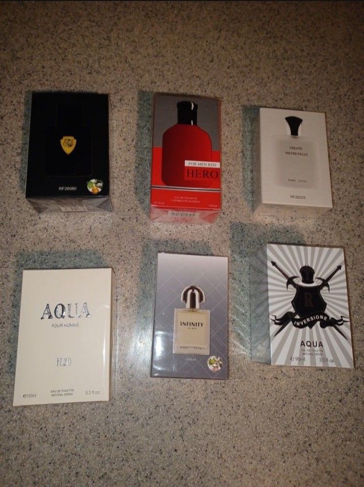 6 brand new sealed men's Colognes. all for $100.