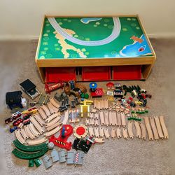 Brio Rescue Team Set + KidKraft Wooden Train Set