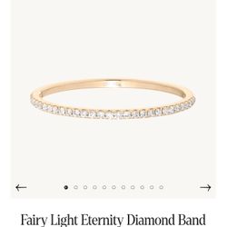 Catbird NYC 14K White Gold Fairy Light Eternity Diamond Band