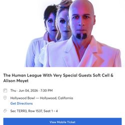 Concert Tkts For Human League