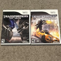 Lot Of 2 Transformers Dark of The Moon Stealth Force Edition Nintendo Wii CIB