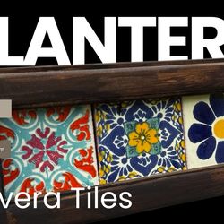 Talavera Tile Planter Boxes!