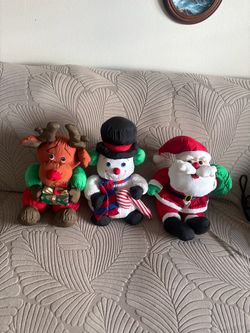 Christmas Plush Figures Set of 3