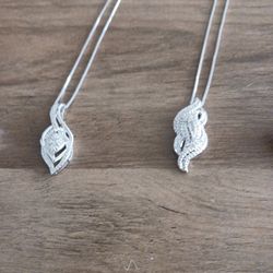 Two  Silver Sets With Diamonds Plus Mans Ring Size 9