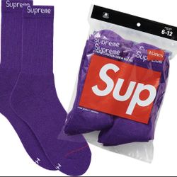 Purple Supreme Socks 4pack 