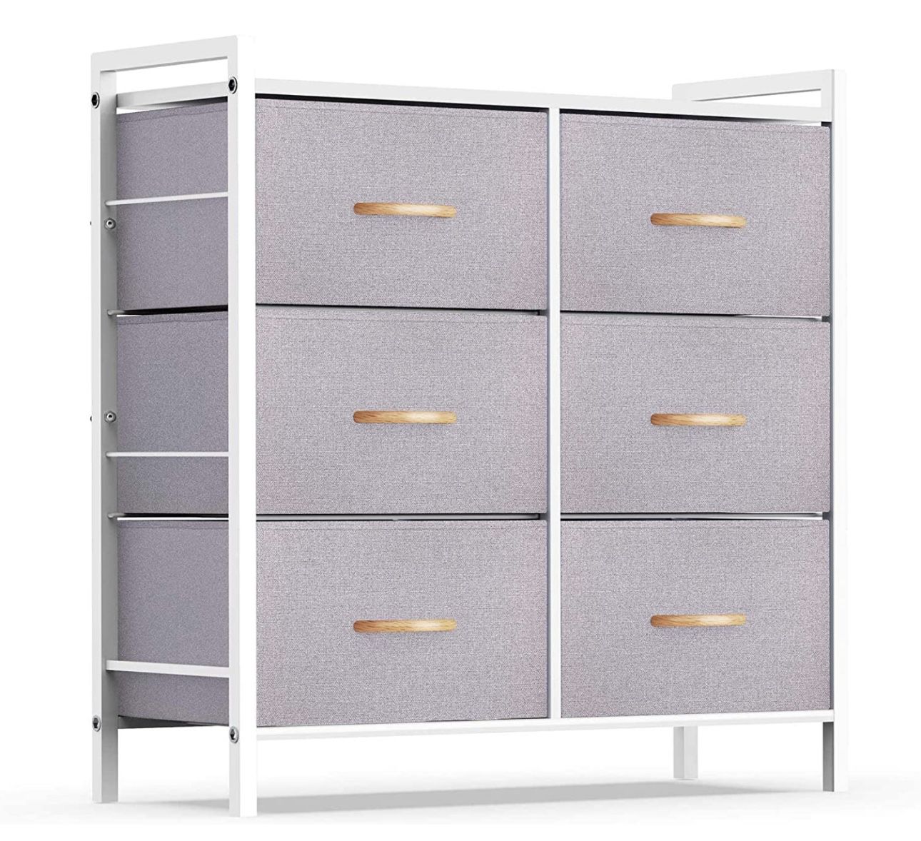 (brand new) ROMOON Dresser Organizer with 6 Drawers, Fabric Storage Dresser Tower for Bedroom, Hallway, Entryway, Closets - Gray