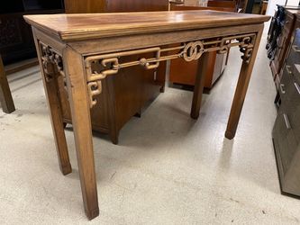 Vintage Hand Carved Chinese Altar Console Table