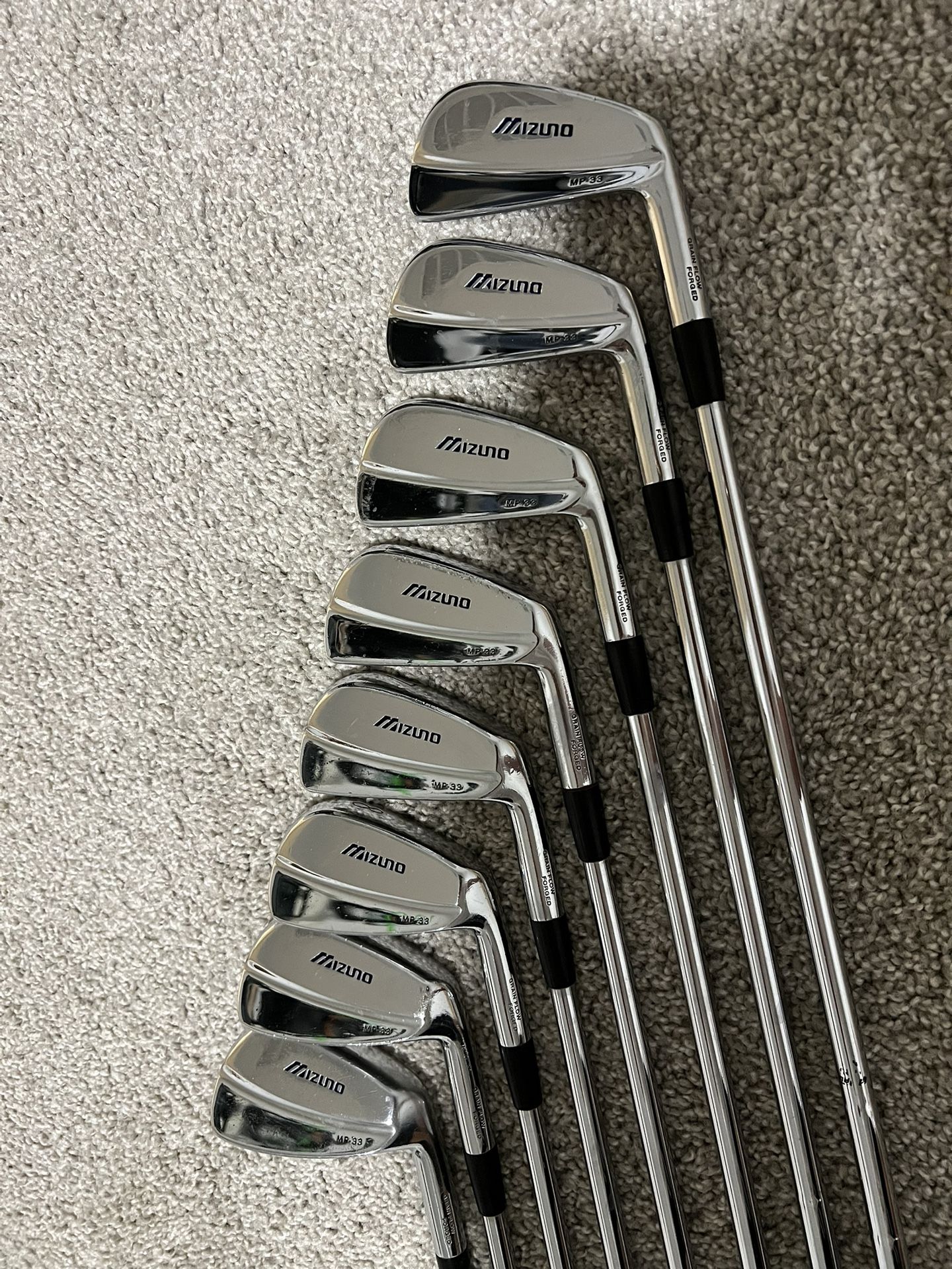 Mizuno MP-33 Iron Set, 3i-PW, Stiff Flex