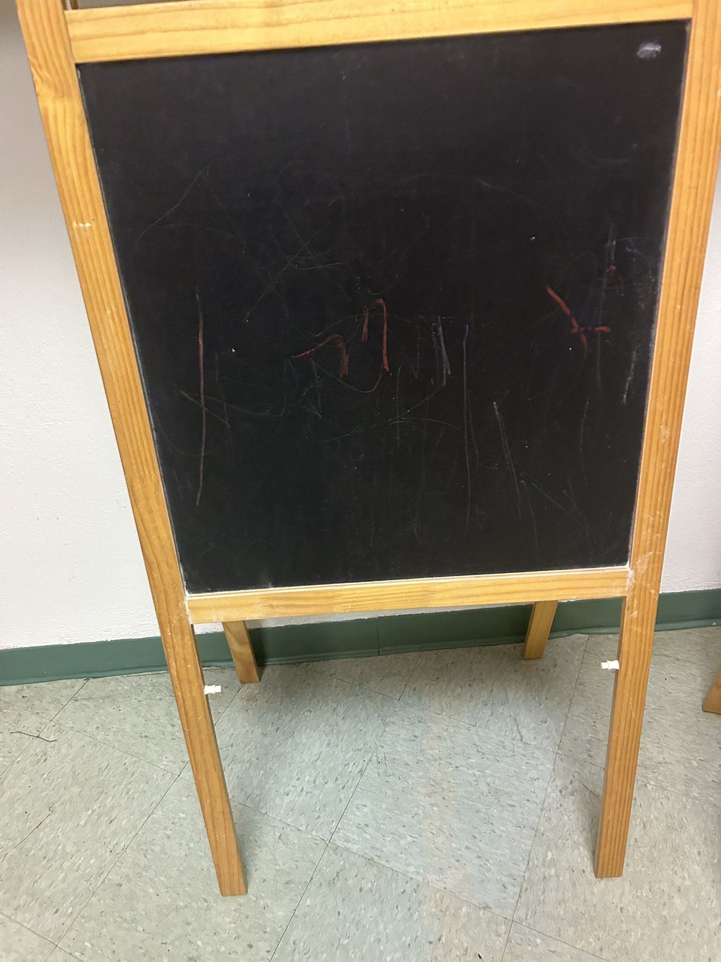 IKEA Easel Magnetic Whiteboard And Blackboard 