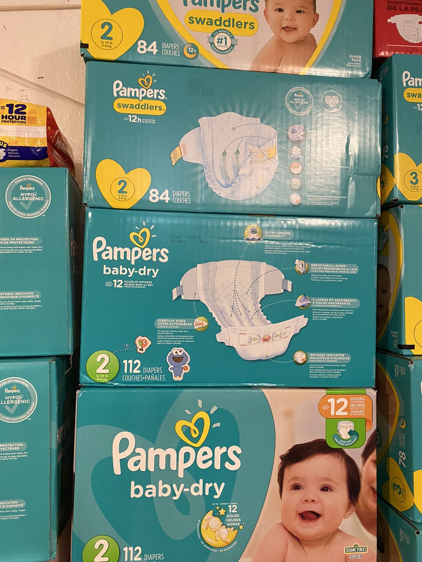 Diapers size 2 Pampers