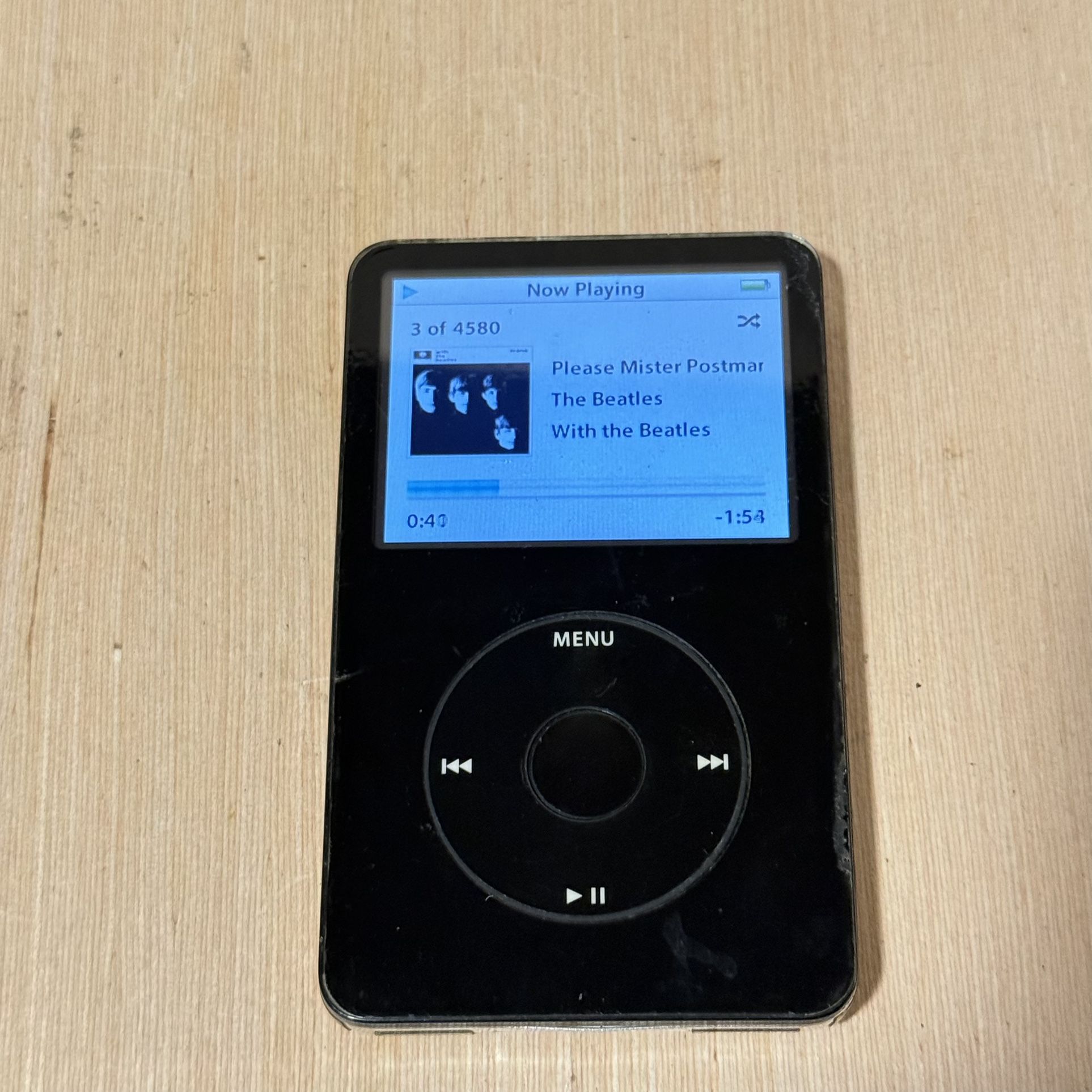 iPod Model:A1136 5thGen 30GB Blk Tested Good w/4580S ongs Good Battery Read Info