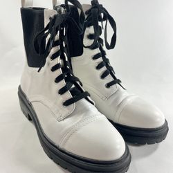 Circus Sam Edelman Giovanny Women's Size 8.5 White and Black Boots