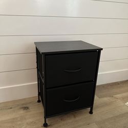 2 Drawer Small Nightstand Or Side Table 