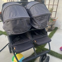 New Zoe Twin Stroller With Brand New All Terrain Wheels 